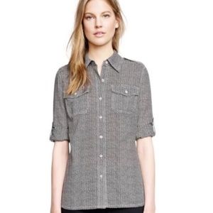 Tory Birch Brigitte Zig Zag Button Down